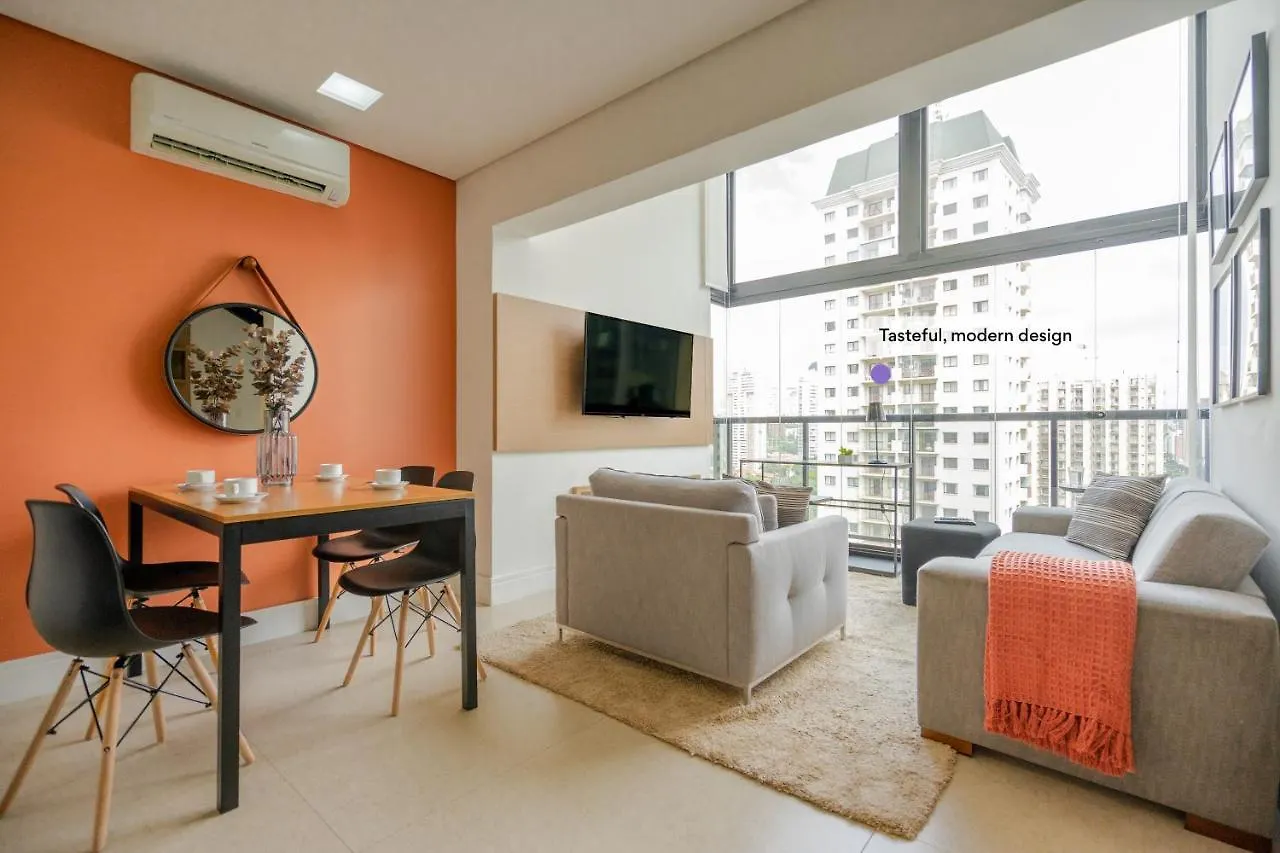 アパート サンパウロStudio Em Localizacao Incrivel, Com Garagem, Piscina E Academia - Vila Olimpiaアパートメント ブラジル